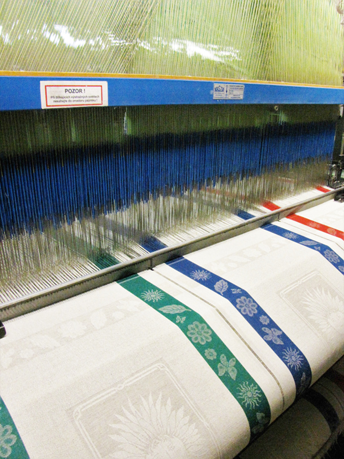 Adevertising textile factory